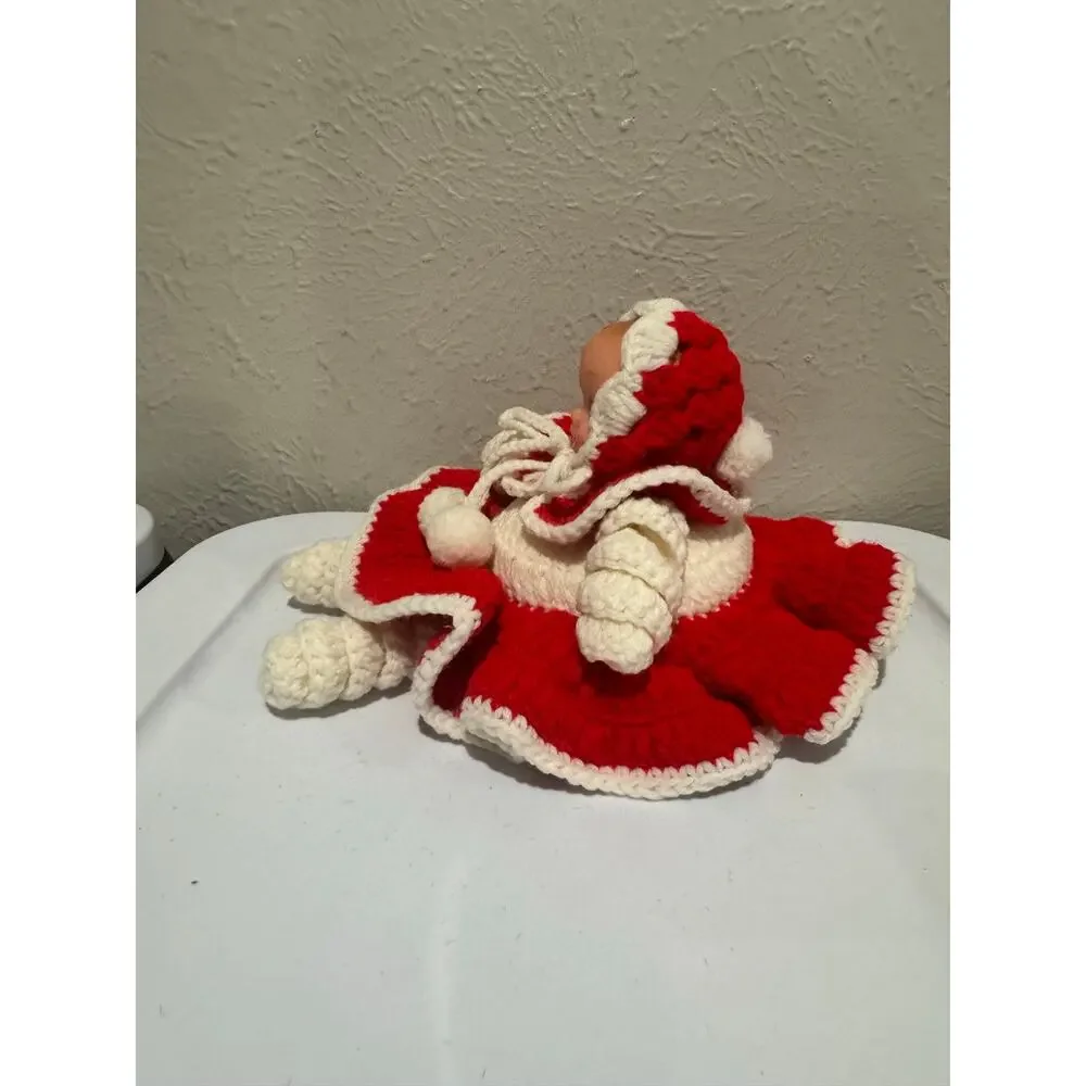 Vintage Crocheted Christmas Girl
